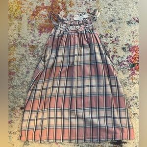 Ann Taylor LOFT Plaid Halter Tank Top Size Small